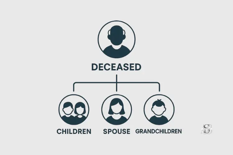 Degrees of legal heirs and the order of succession